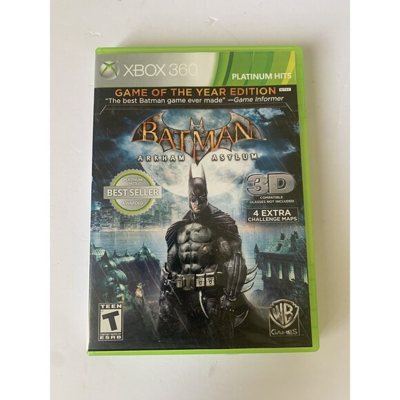 Batman: Arkham Asylum -- Game of the Year Edition (Microsoft Xbox 360, 2010) - Picture 1 of 5